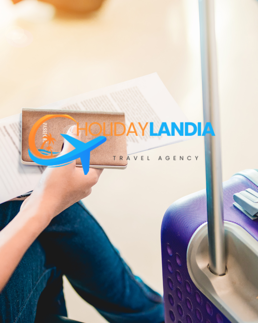 Traveler with passport